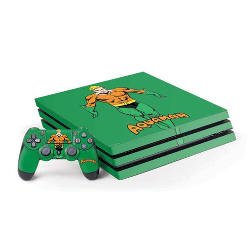 DC Comics Aquaman Classic Art Pose PS4 Pro Bundle Skin