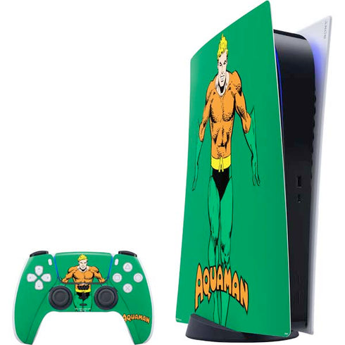 DC Comics Aquaman Classic Art Pose PS5 Digital Edition Bundle Skin