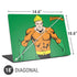 DC Comics Aquaman Classic Art Pose Universal Laptop 18in (14.6 x 10.6in) Skin
