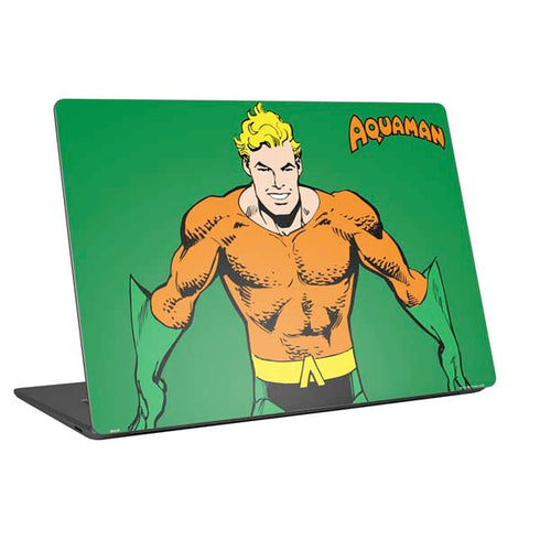 DC Comics Aquaman Classic Art Pose Universal Laptop 18in (14.6 x 10.6in) Skin