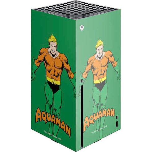 DC Comics Aquaman Classic Art Pose Xbox Series X Console Skin