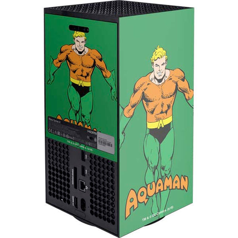 DC Comics Aquaman Classic Art Pose Xbox Series X Console Skin