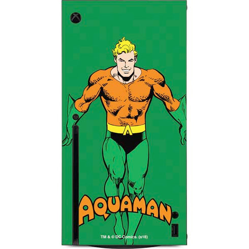 DC Comics Aquaman Classic Art Pose Xbox Series X Console Skin
