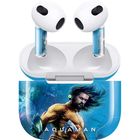 DC Comics Aquaman Movie Arthur Curry Poster Apple AirPods (3rd Gen 2021) Skin