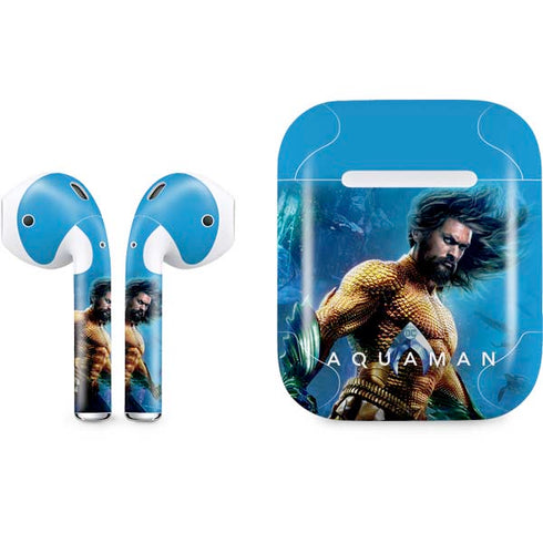 DC Comics Aquaman Movie Arthur Curry Poster Apple AirPods Skin