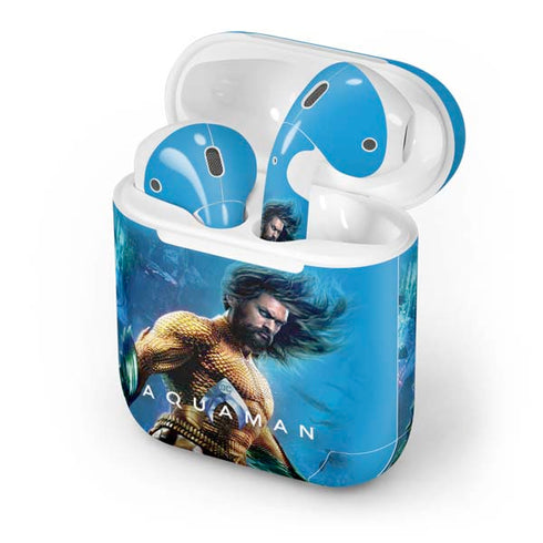 DC Comics Aquaman Movie Arthur Curry Poster Apple AirPods Skin
