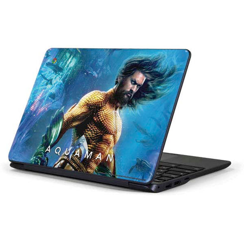 DC Comics Aquaman Movie Arthur Curry Poster Samsung Chromebook Skin