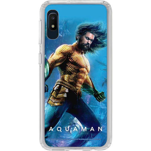 DC Comics Aquaman Movie Arthur Curry Poster Galaxy A10e Clear Case
