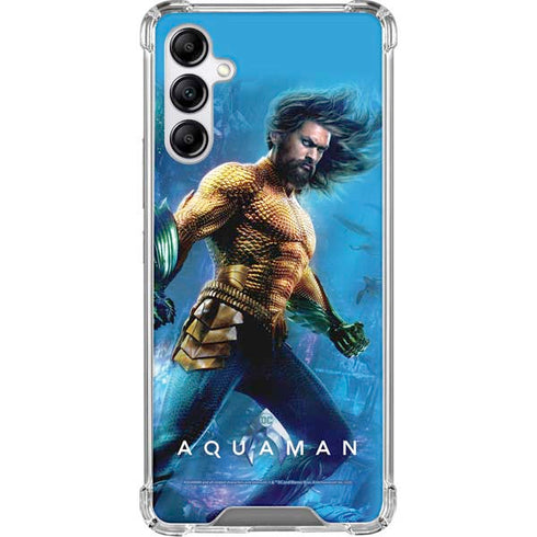 DC Comics Aquaman Movie Arthur Curry Poster Galaxy A15 5G Clear Case