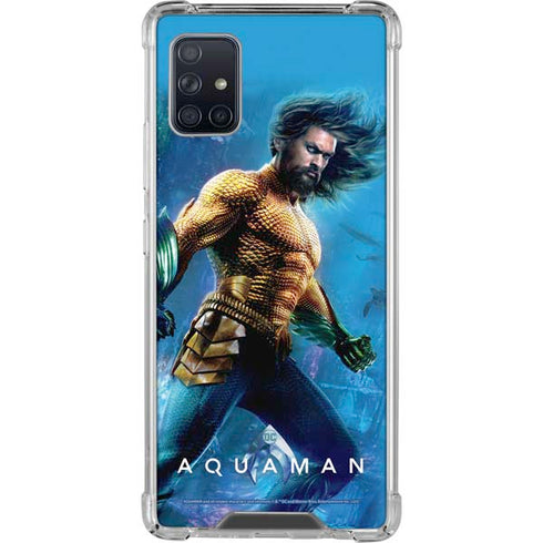 DC Comics Aquaman Movie Arthur Curry Poster Galaxy A51 5G Clear Case