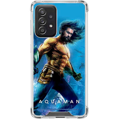 DC Comics Aquaman Movie Arthur Curry Poster Galaxy A52 5G Clear Case