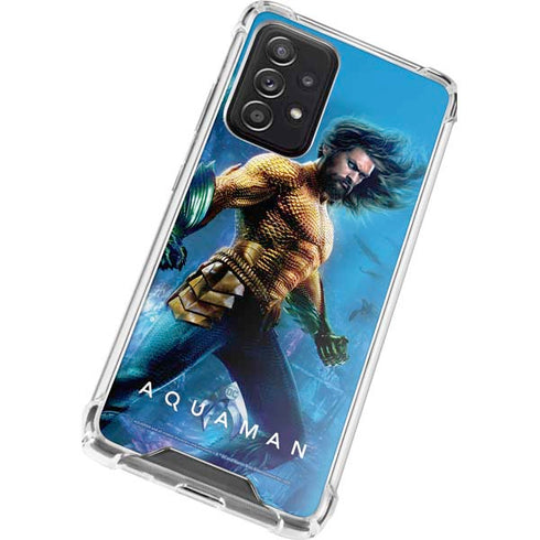 DC Comics Aquaman Movie Arthur Curry Poster Galaxy A52 5G Clear Case