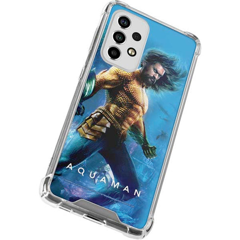 DC Comics Aquaman Movie Arthur Curry Poster Galaxy A53 5G Clear Case