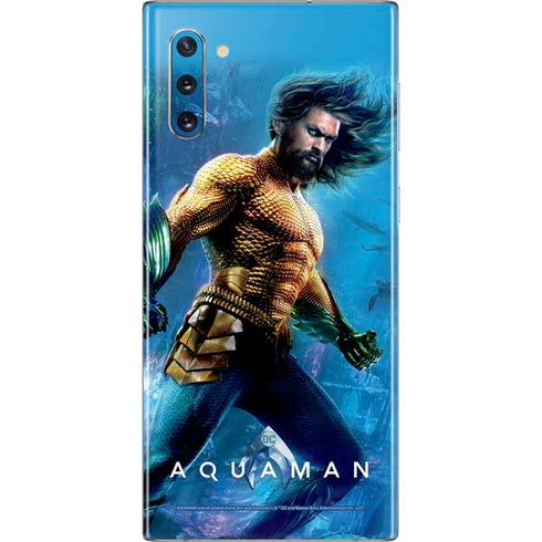 DC Comics Aquaman Movie Arthur Curry Poster Galaxy Note 10 Skin