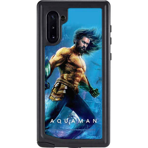 DC Comics Aquaman Movie Arthur Curry Poster Galaxy Note 10 Waterproof Case