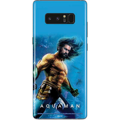 DC Comics Aquaman Movie Arthur Curry Poster Galaxy Note 8 Skin