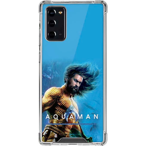 DC Comics Aquaman Movie Arthur Curry Poster Galaxy Note20 5G Clear Case