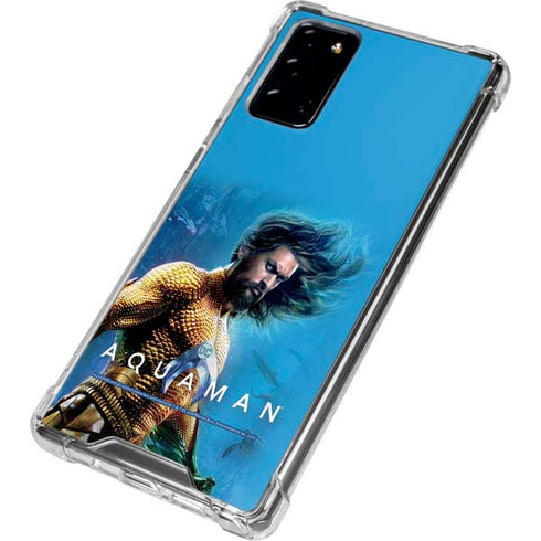 DC Comics Aquaman Movie Arthur Curry Poster Galaxy Note20 5G Clear Case
