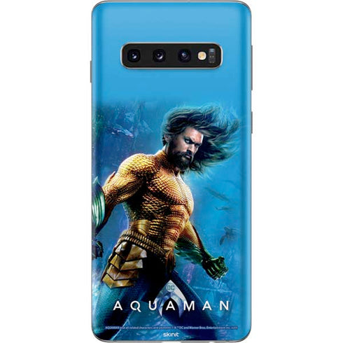 DC Comics Aquaman Movie Arthur Curry Poster Galaxy S10 Skin
