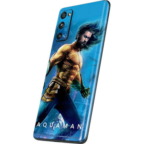 DC Comics Aquaman Movie Arthur Curry Poster Galaxy S20 Fan Edition Skin
