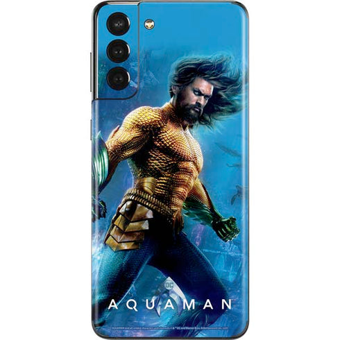 DC Comics Aquaman Movie Arthur Curry Poster Galaxy S21 Plus 5G Skin