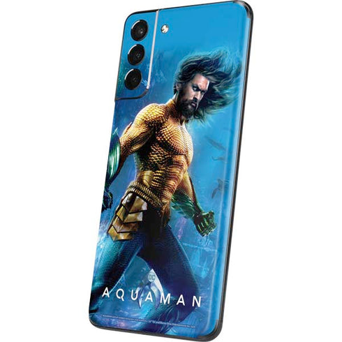 DC Comics Aquaman Movie Arthur Curry Poster Galaxy S21 Plus 5G Skin