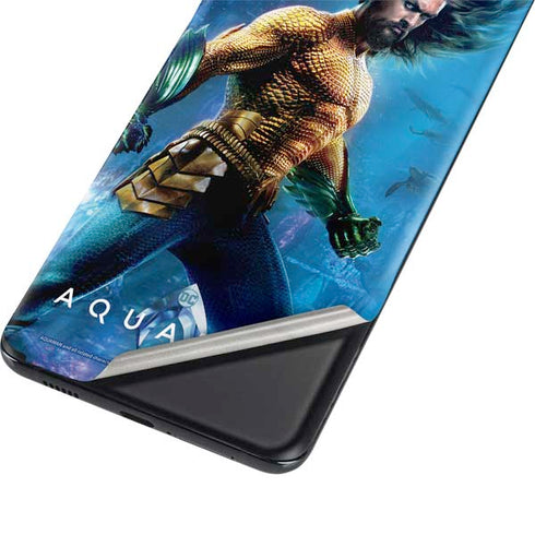 DC Comics Aquaman Movie Arthur Curry Poster Galaxy S21 Plus 5G Skin