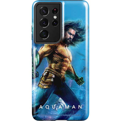 DC Comics Aquaman Movie Arthur Curry Poster Galaxy S21 Ultra 5G Pro Case