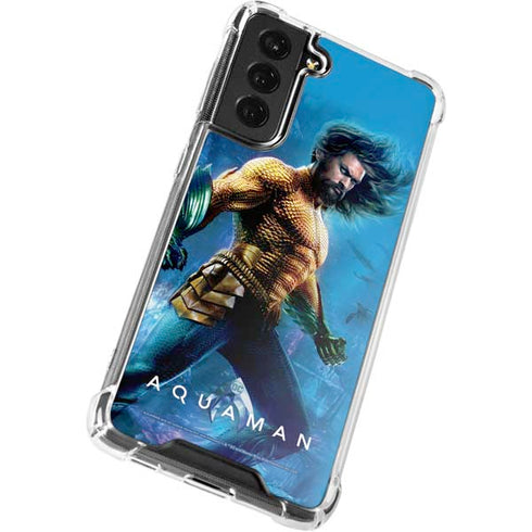 DC Comics Aquaman Movie Arthur Curry Poster Galaxy S22 Clear Case