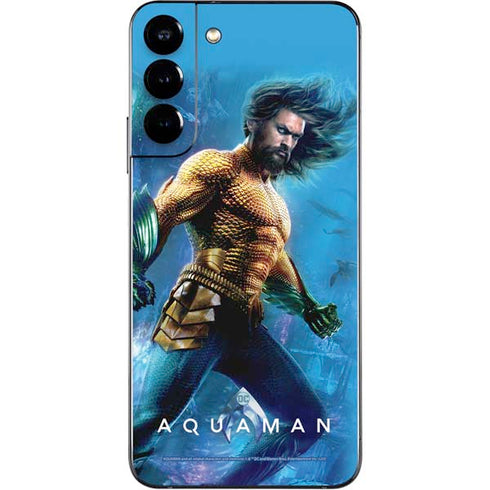 DC Comics Aquaman Movie Arthur Curry Poster Galaxy S22 Plus Skin
