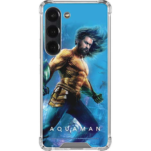 DC Comics Aquaman Movie Arthur Curry Poster Galaxy S23 Clear Case