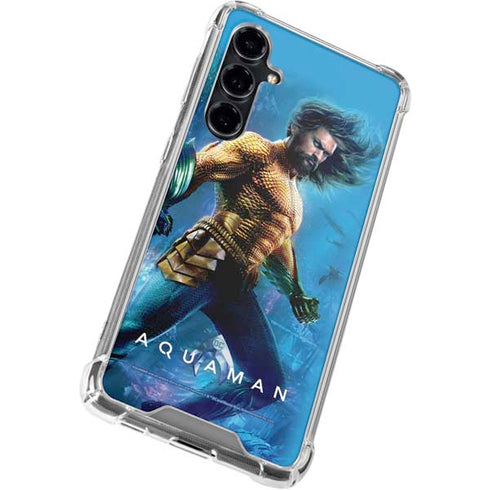 DC Comics Aquaman Movie Arthur Curry Poster Galaxy S23 FE Clear Case