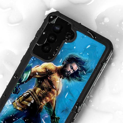 DC Comics Aquaman Movie Arthur Curry Poster Galaxy S23 Plus Waterproof Case
