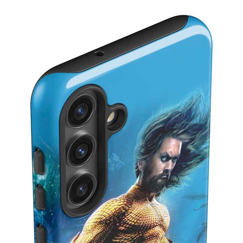 DC Comics Aquaman Movie Arthur Curry Poster Galaxy S24 Plus Impact Case