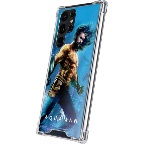 DC Comics Aquaman Movie Arthur Curry Poster Galaxy S24 Ultra Clear Case