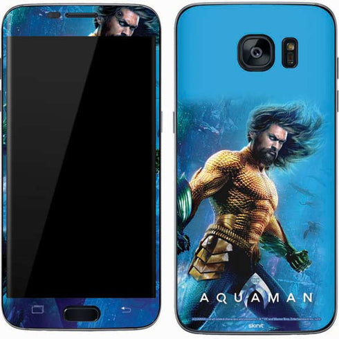 DC Comics Aquaman Movie Arthur Curry Poster Galaxy S7 Skin