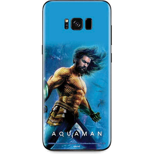 DC Comics Aquaman Movie Arthur Curry Poster Galaxy S8 Skin
