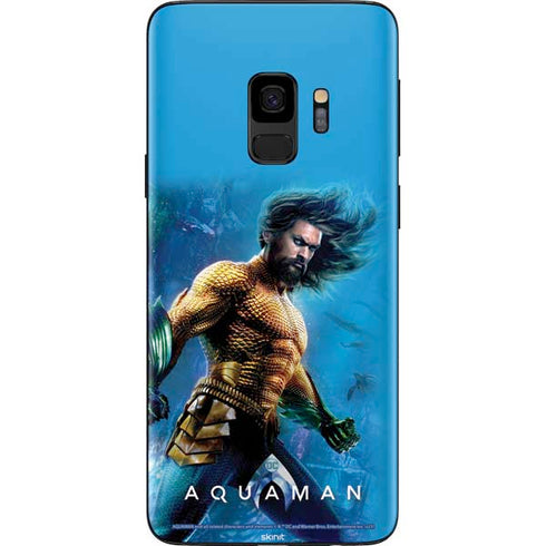 DC Comics Aquaman Movie Arthur Curry Poster Galaxy S9 Skin