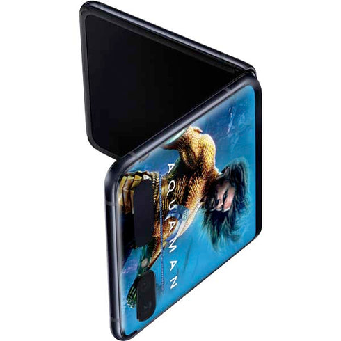 DC Comics Aquaman Movie Arthur Curry Poster Galaxy Z Flip Skin