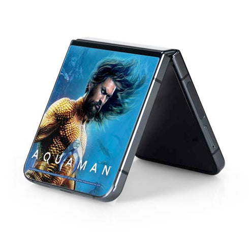 DC Comics Aquaman Movie Arthur Curry Poster Galaxy Z Flip5 5G Skin