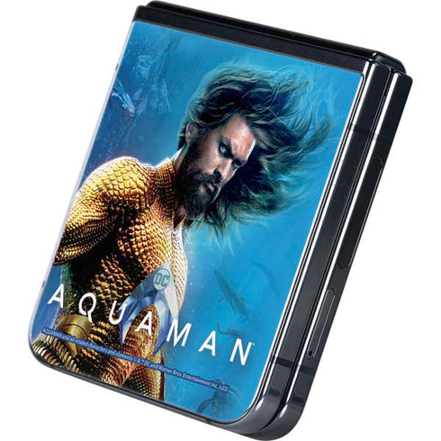 DC Comics Aquaman Movie Arthur Curry Poster Galaxy Z Flip5 5G Skin