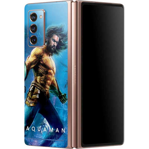 DC Comics Aquaman Movie Arthur Curry Poster Galaxy Z Fold2 5G Skin