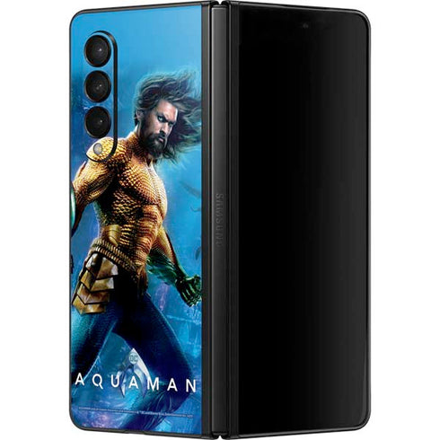 DC Comics Aquaman Movie Arthur Curry Poster Galaxy Z Fold3 5G Skin