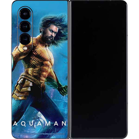 DC Comics Aquaman Movie Arthur Curry Poster Galaxy Z Fold4 5G Skin