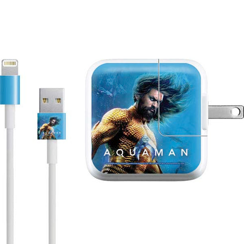 DC Comics Aquaman Movie Arthur Curry Poster iPad Charger (10W USB) Skin