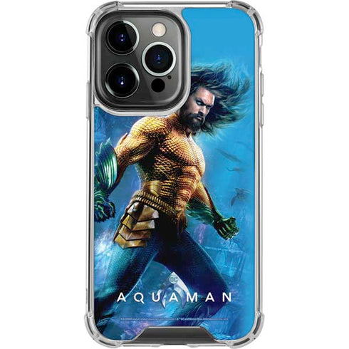 DC Comics Aquaman Movie Arthur Curry Poster iPhone 13 Pro Clear Case