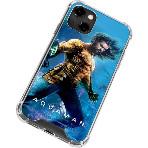 DC Comics Aquaman Movie Arthur Curry Poster iPhone 14 Clear Case