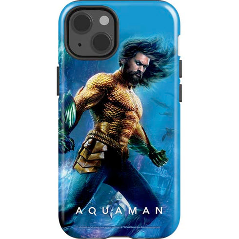 DC Comics Aquaman Movie Arthur Curry Poster iPhone 15 Impact Case