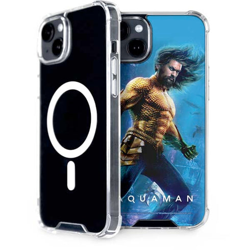 DC Comics Aquaman Movie Arthur Curry Poster iPhone 15 Plus MagSafe Case