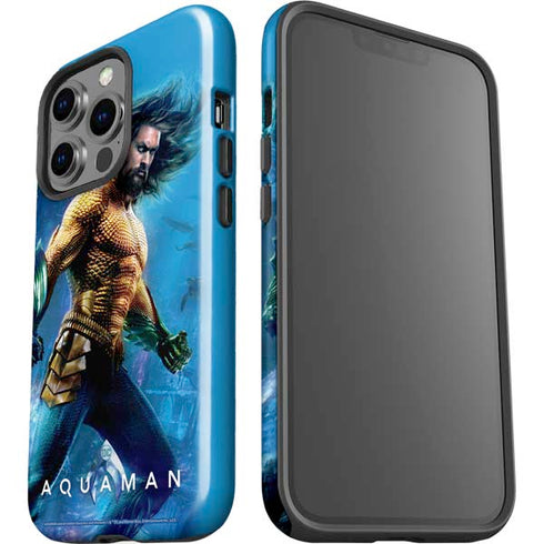 DC Comics Aquaman Movie Arthur Curry Poster iPhone 14 Pro Impact Case